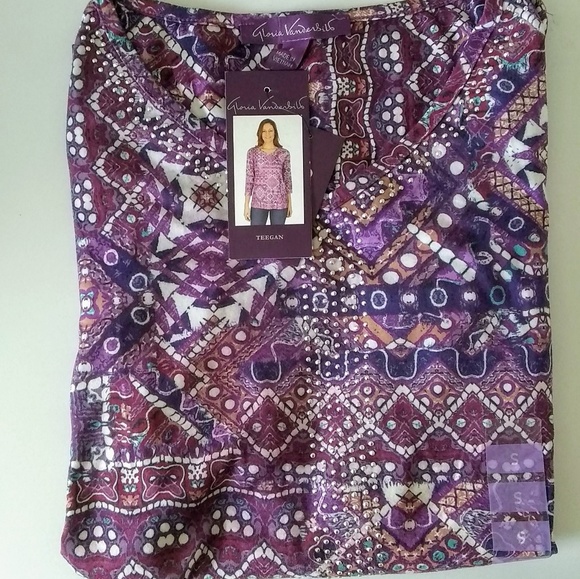 blouse floral Gloria Vanderbilt - Picture 8 of 8